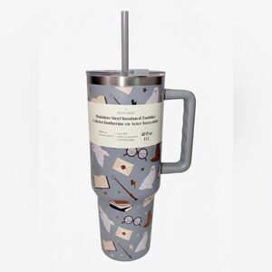 Harry Potter inspired 40oz tumbler Gray Wizard Stainless Steel nwt Ashland